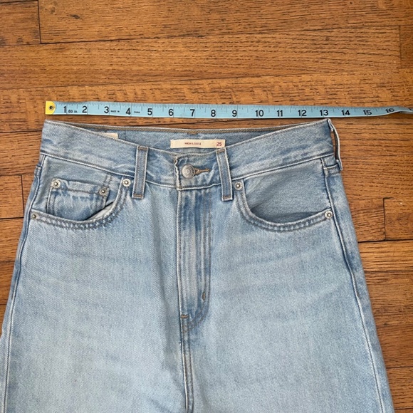Levi’s Premium High Loose Jeans Med Wash Sz 25 - EUC - Picture 5 of 10